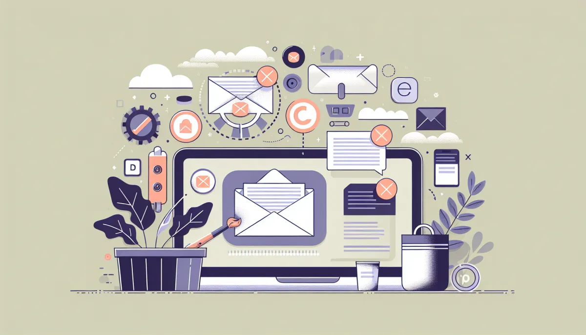 Professional illustration representing: The 15 Words That Scream 'Delete This Email'