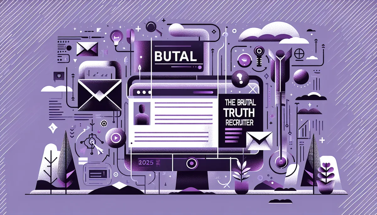 Professional illustration representing: The Brutal Truth About Recruiter Messages in 2025