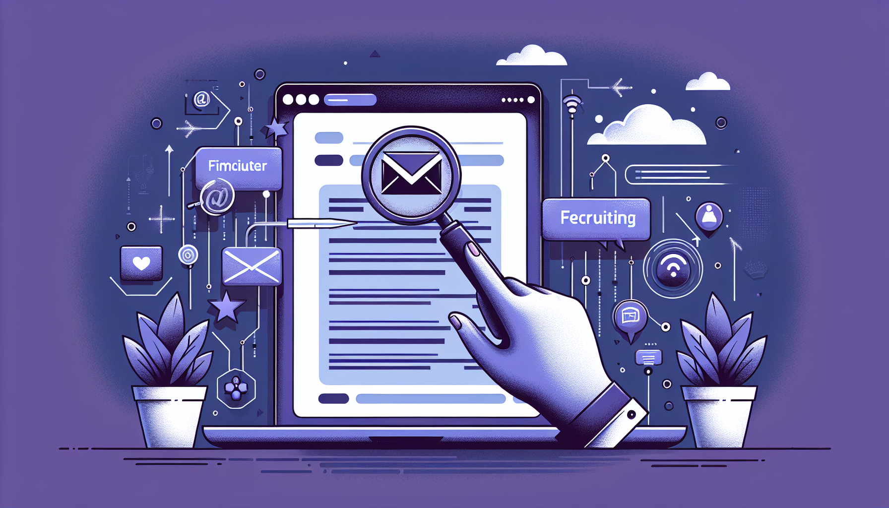 Professional illustration representing: If You're Not Filtering Recruiter Messages, You're Losing