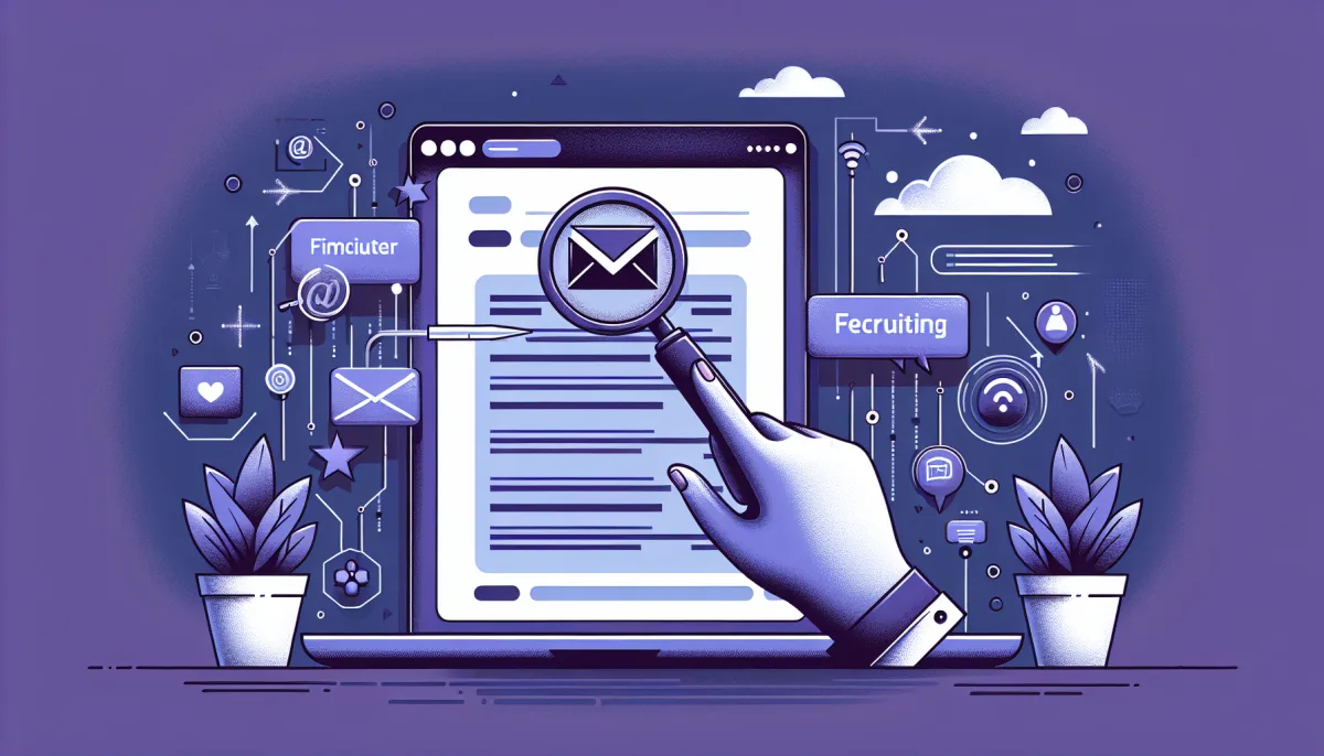 Professional illustration representing: If You're Not Filtering Recruiter Messages, You're Losing