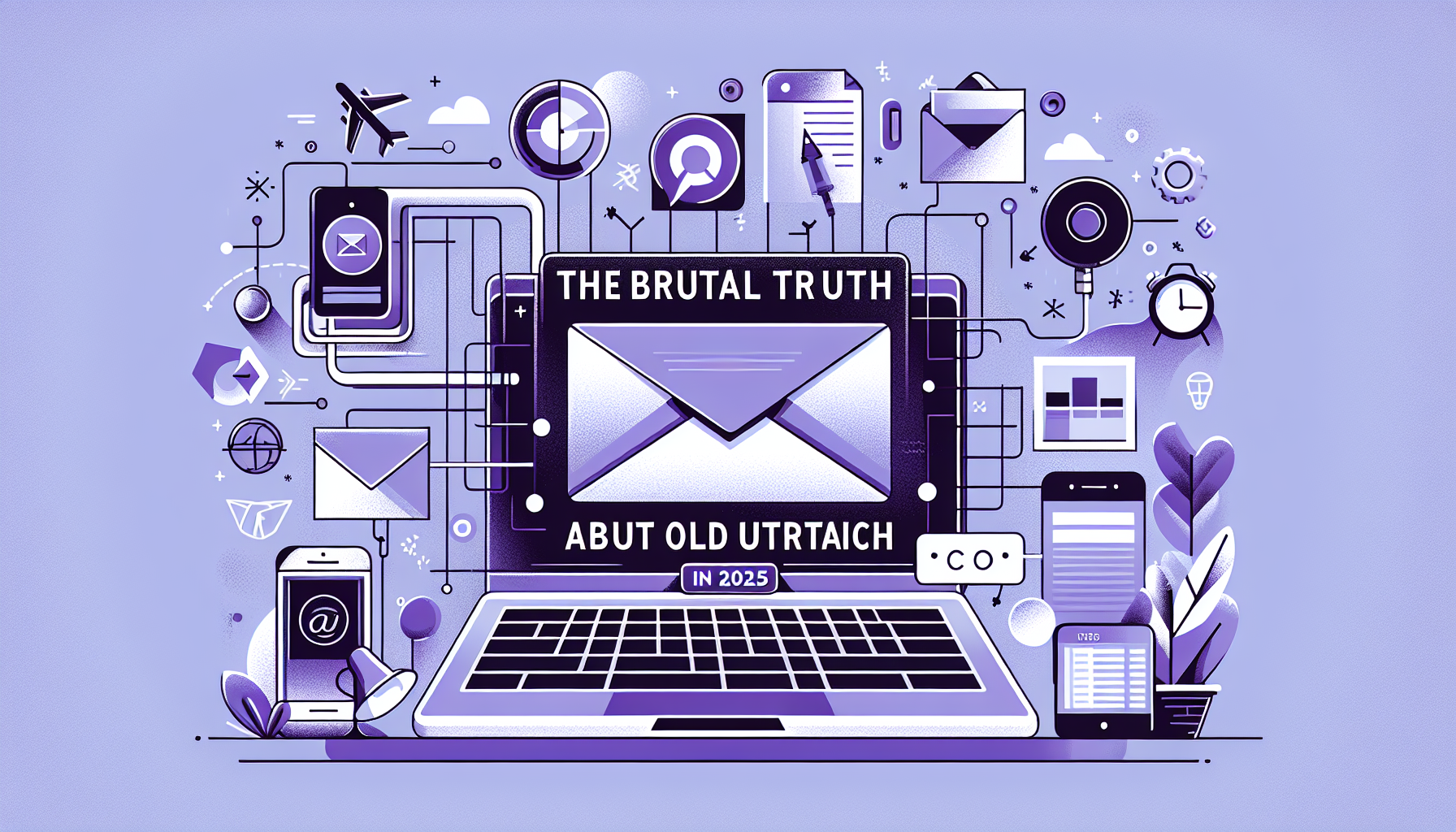 Professional illustration representing: The Brutal Truth About Cold Outreach in 2025