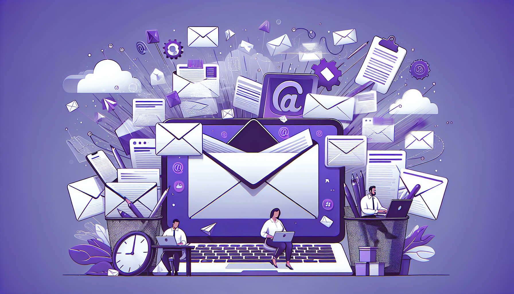 Professional illustration representing: The 20 Emails Destroying Your Focus Right Now