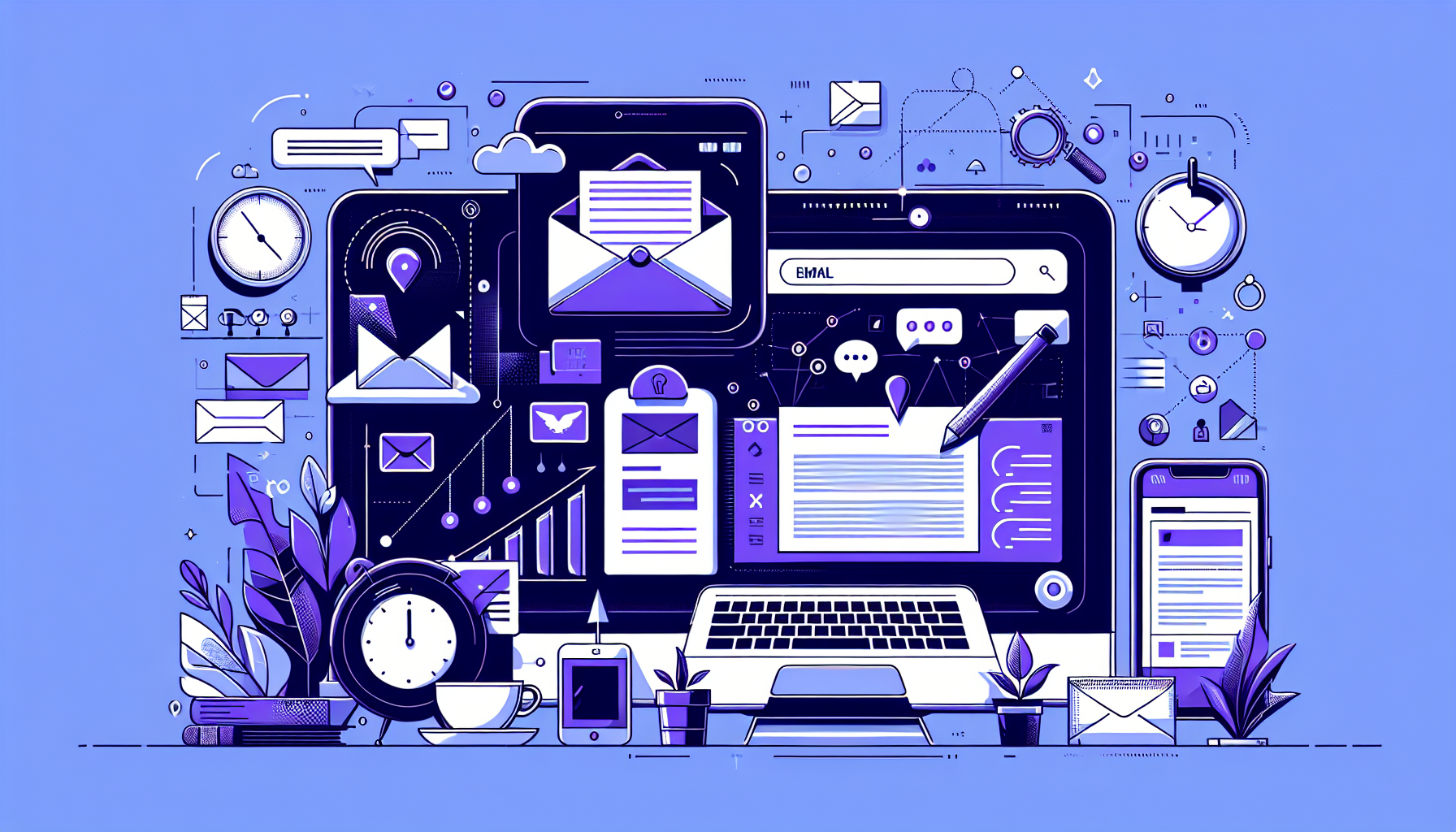 Professional illustration representing: The 12 Emails Destroying Your Focus Right Now
