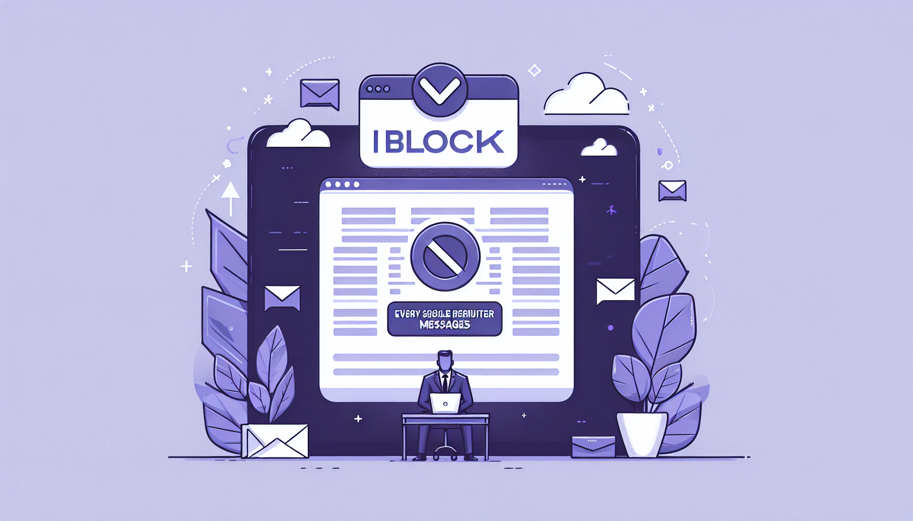Professional illustration representing: Why I Block Every Single Recruiter Messages (No Guilt, No Regrets)