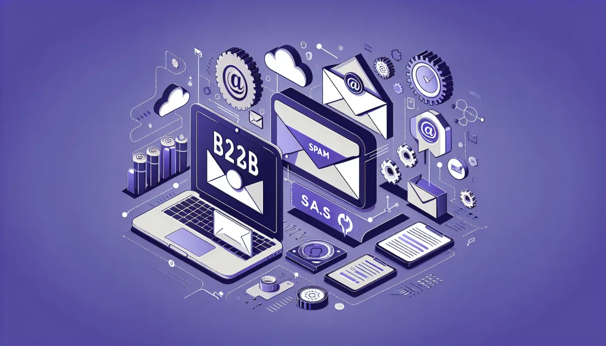 Professional illustration representing: B2B Spam? I Don't Even See Them Anymore. Here's My System.
