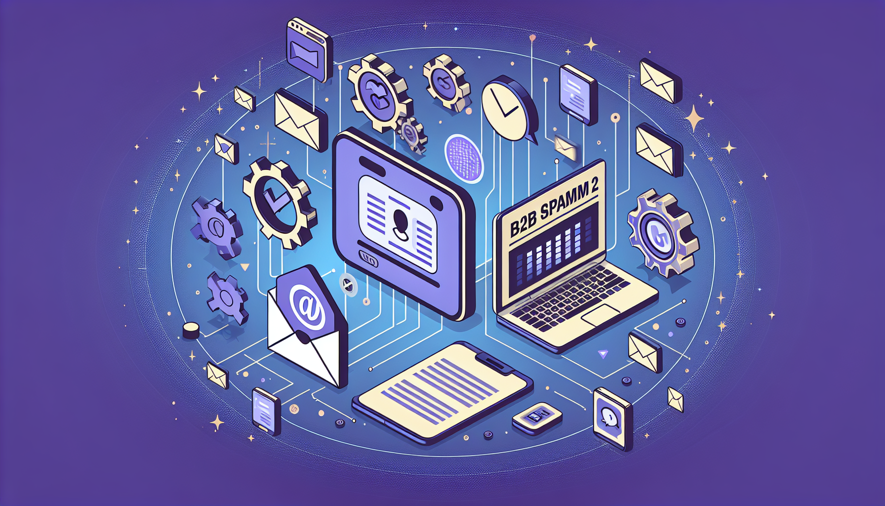 Professional illustration representing: If You're Not Filtering B2B Spam, You're Losing