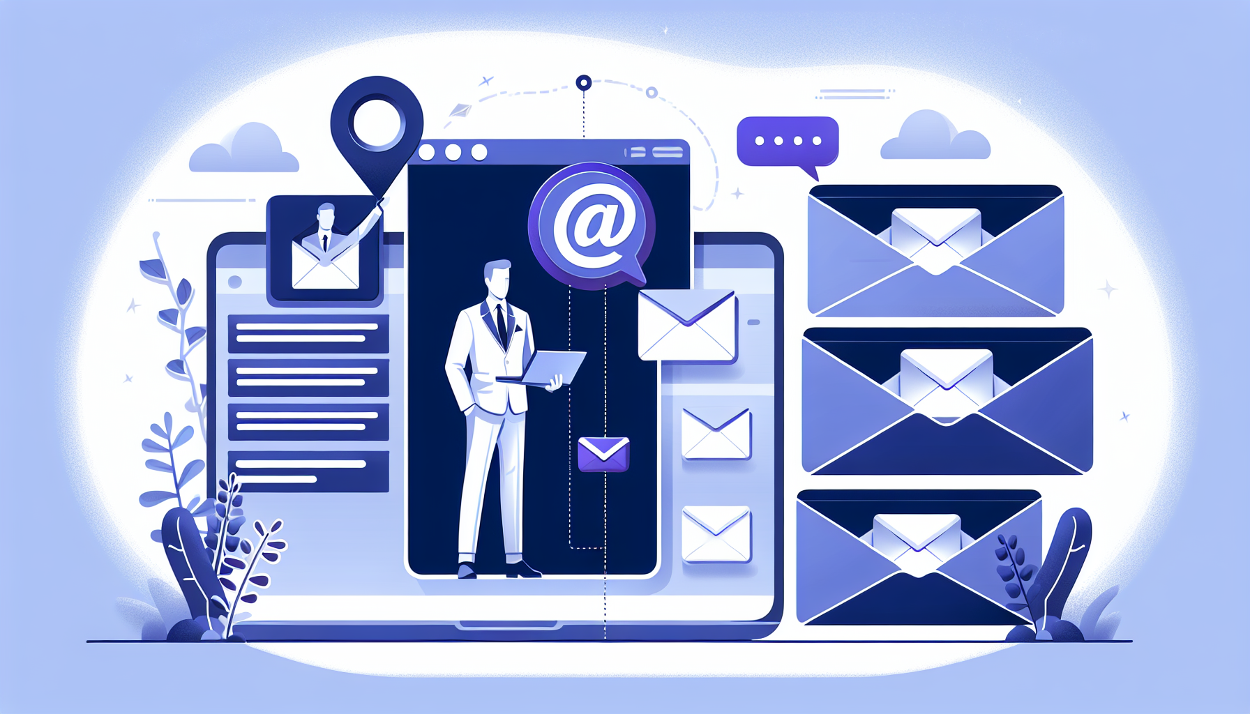 Professional illustration representing: I Get 8 Sales Emails a Day. Here's What I Do About It.