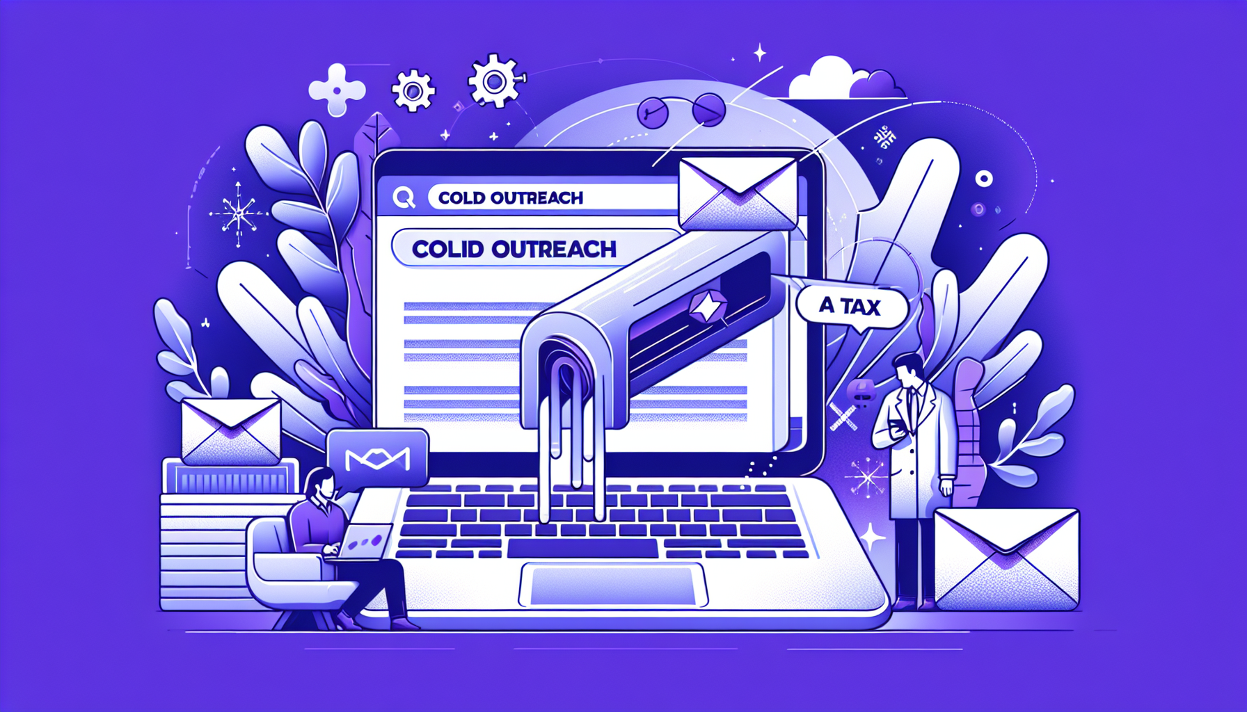 Professional illustration representing: Cold Outreach is a Tax on Your Attention (And It's Time to Stop Paying)