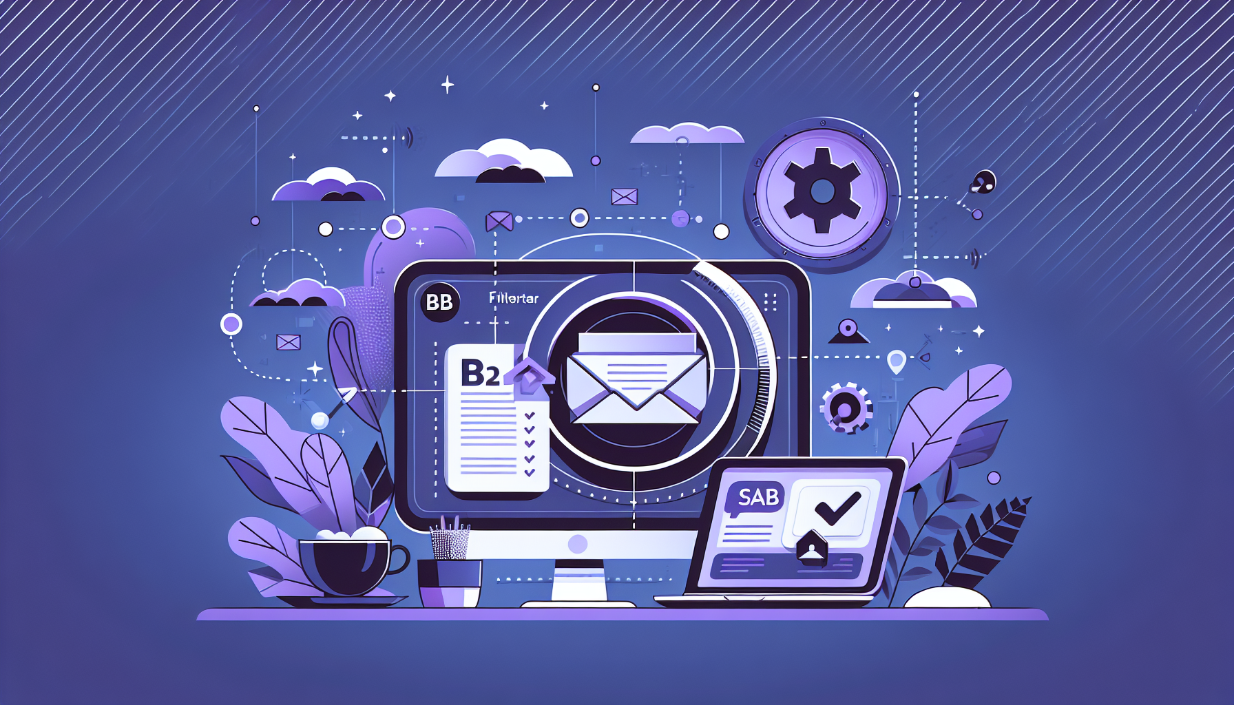 Professional illustration representing: Why I Don't Feel Bad About Auto-Filtering B2B Spam