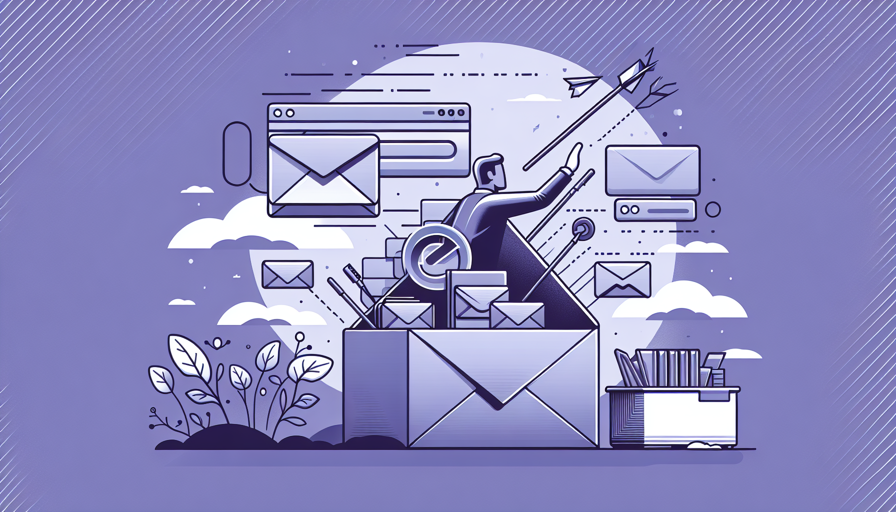 Professional illustration representing: Inbox Zero is a Myth (Unless You Block VC Pitches)