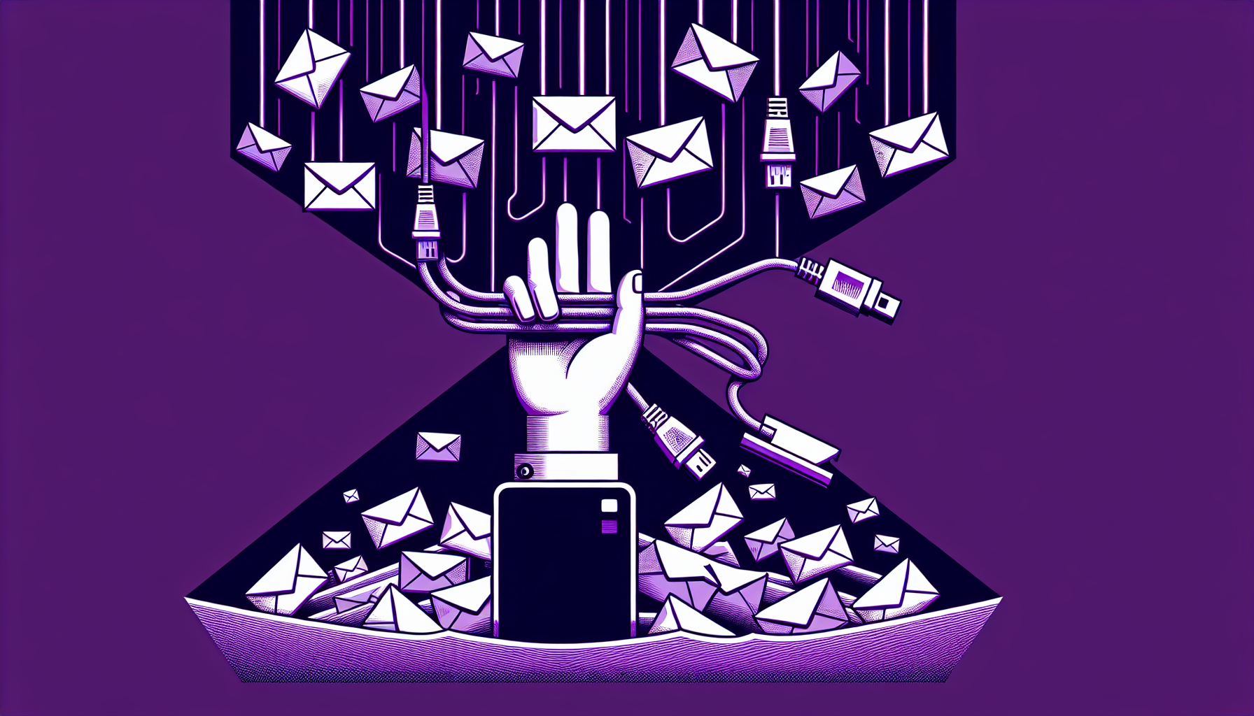 Professional illustration representing: You're Drowning in VC Pitches—Here's Your Lifeline