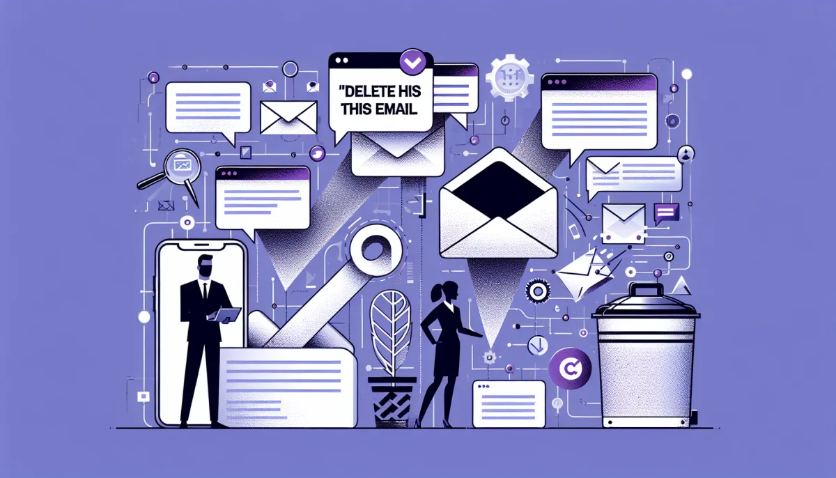 Professional illustration representing: The 10 Words That Scream 'Delete This Email'