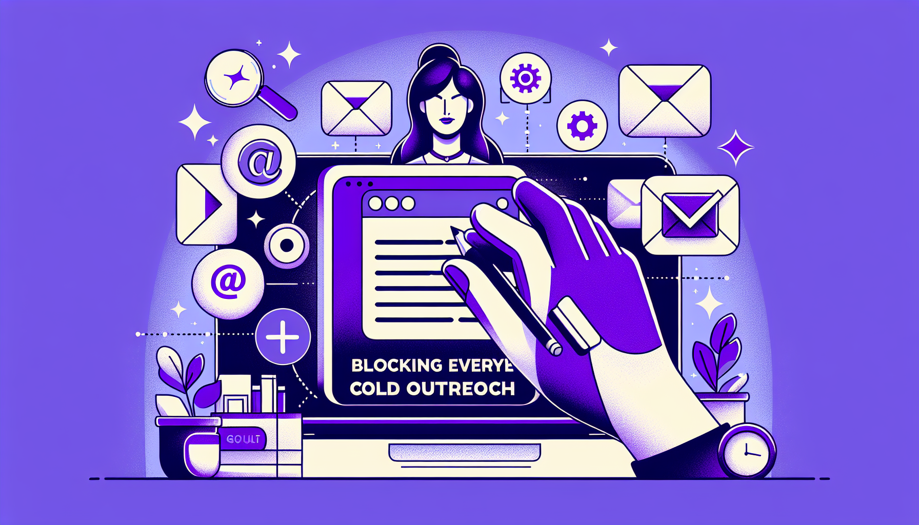 Professional illustration representing: Why I Block Every Single Cold Outreach (No Guilt, No Regrets)