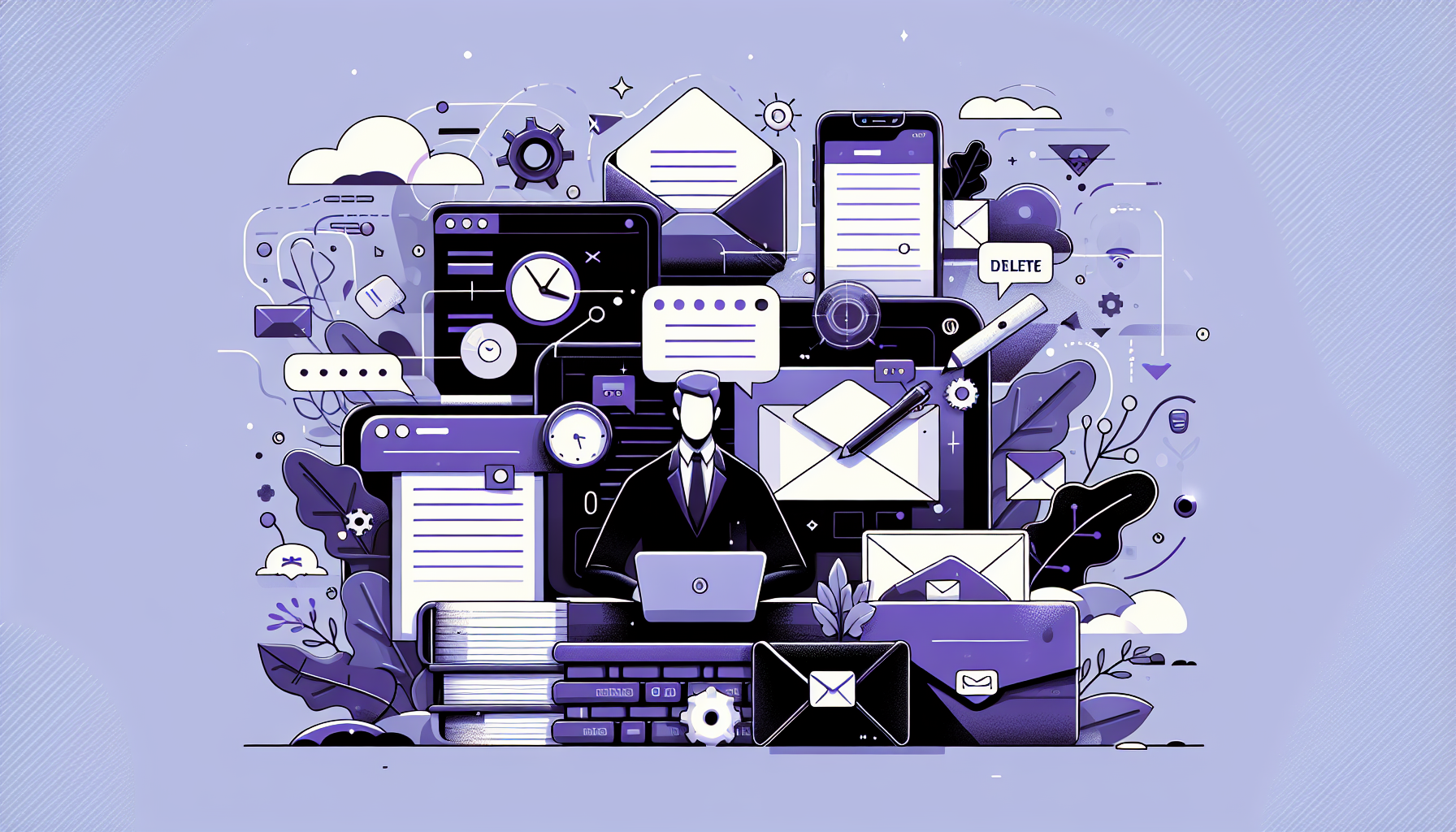 Professional illustration representing: The 20 Words That Scream 'Delete This Email'