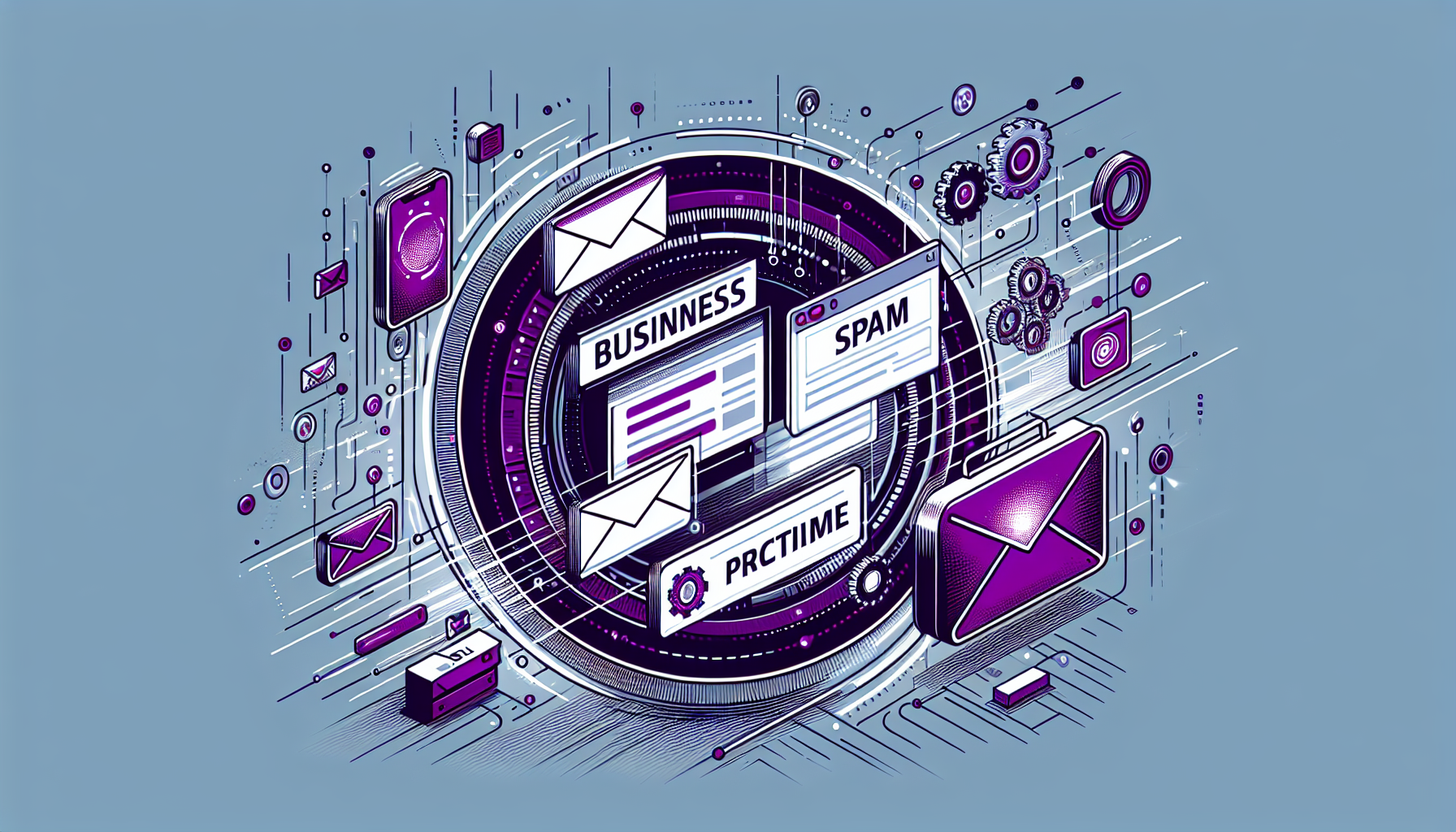 Professional illustration representing: B2B Spam Are Stealing Your Time—Fight Back