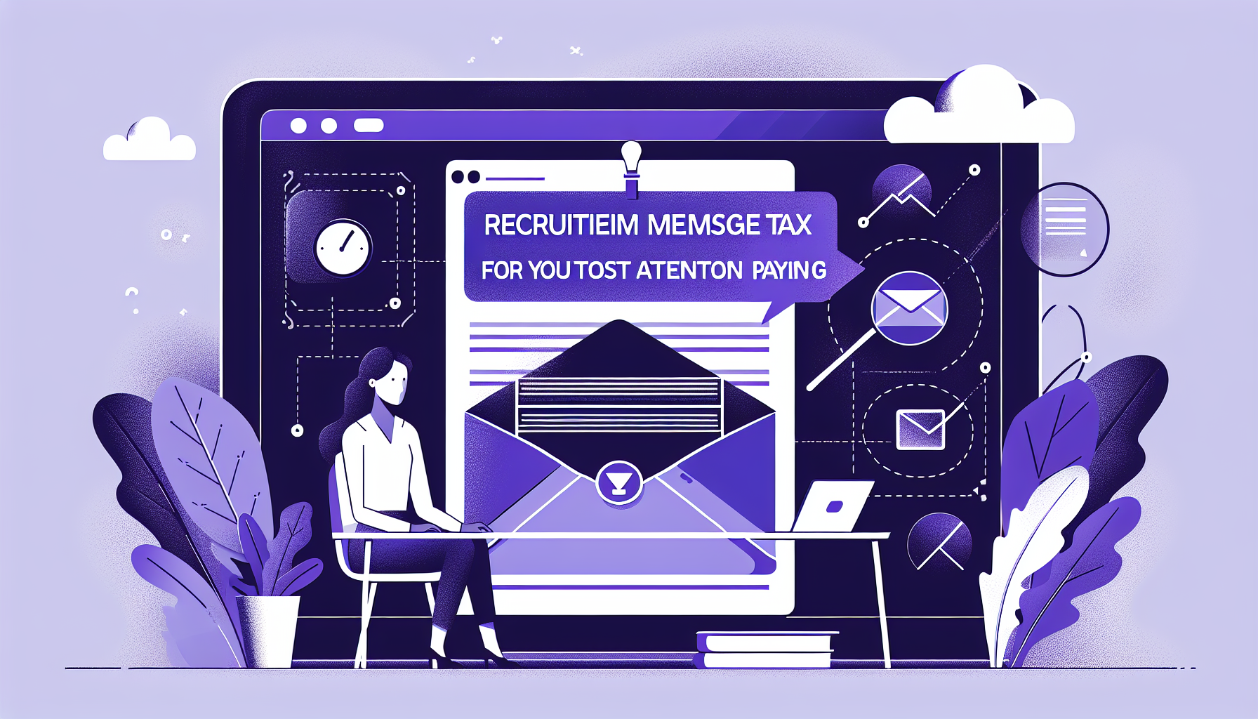 Professional illustration representing: Recruiter Messages is a Tax on Your Attention (And It's Time to Stop Paying)