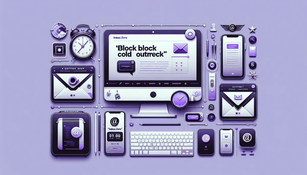 Professional illustration representing: Inbox Zero is a Myth (Unless You Block Cold Outreach)