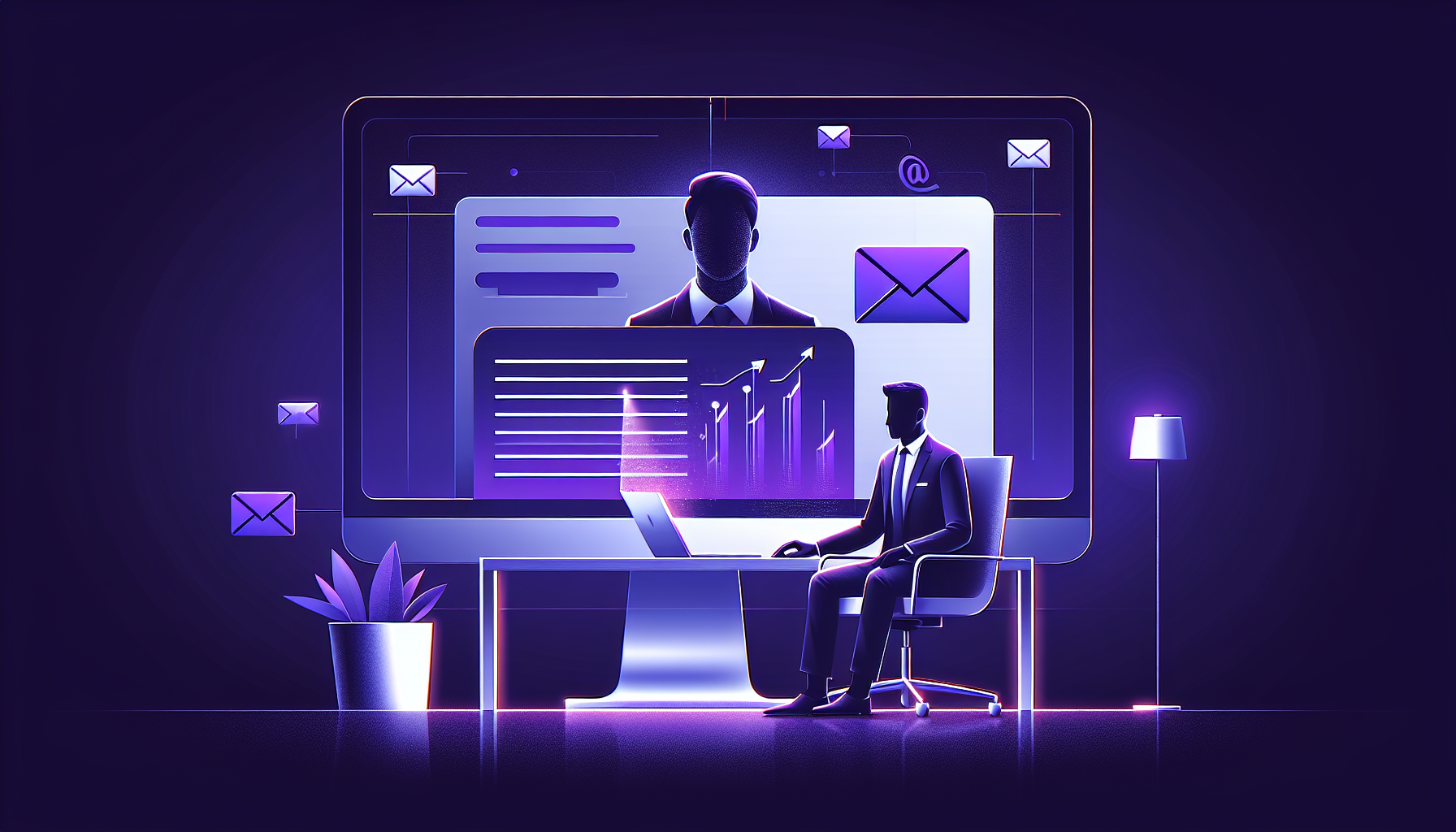 Professional illustration representing: Why Successful People Delete B2B Spam Without Reading