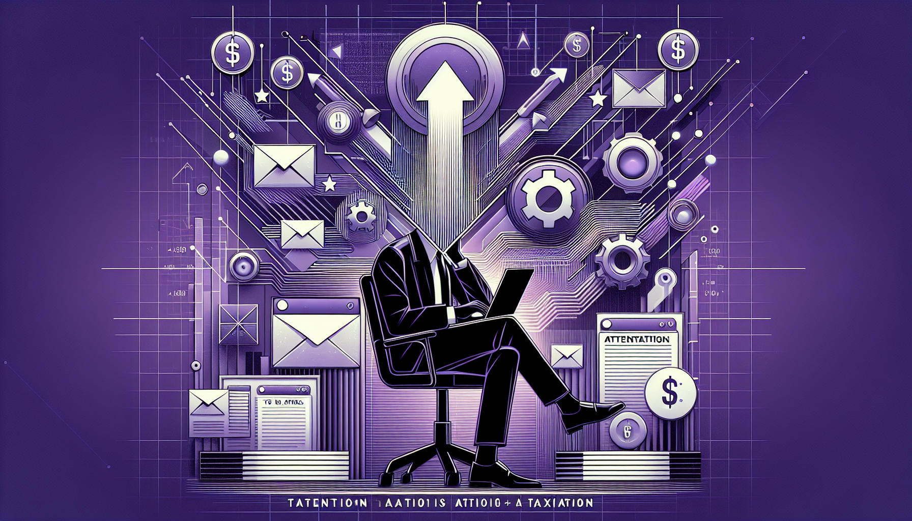 Professional illustration representing: VC Pitches is a Tax on Your Attention (And It's Time to Stop Paying)