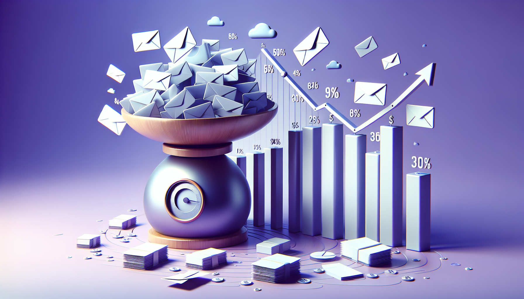 Professional illustration representing: Sales Emails is a Tax on Your Attention (And It's Time to Stop Paying)