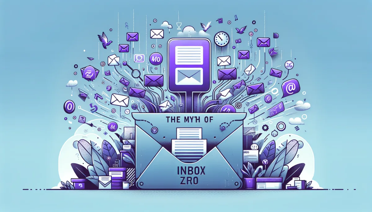Professional illustration representing: Inbox Zero is a Myth (Unless You Block Recruiter Messages)