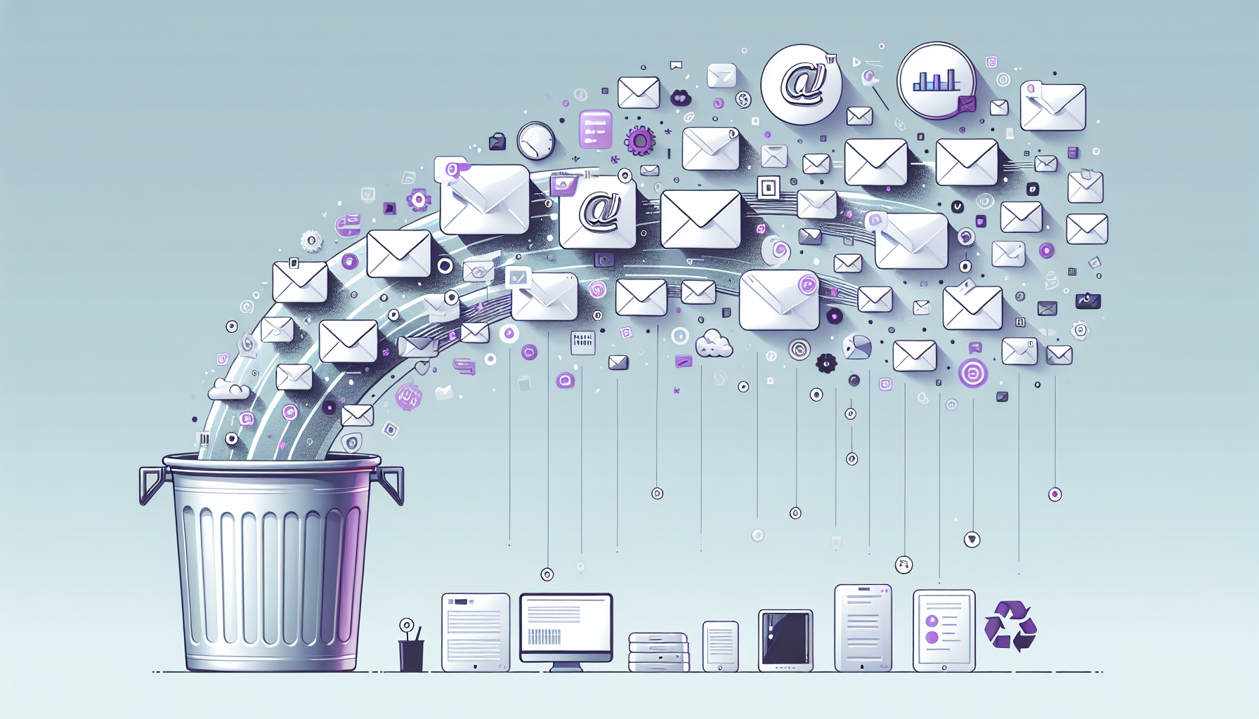 Professional illustration representing: I Get 12 Sales Emails a Day. Here's What I Do About It.