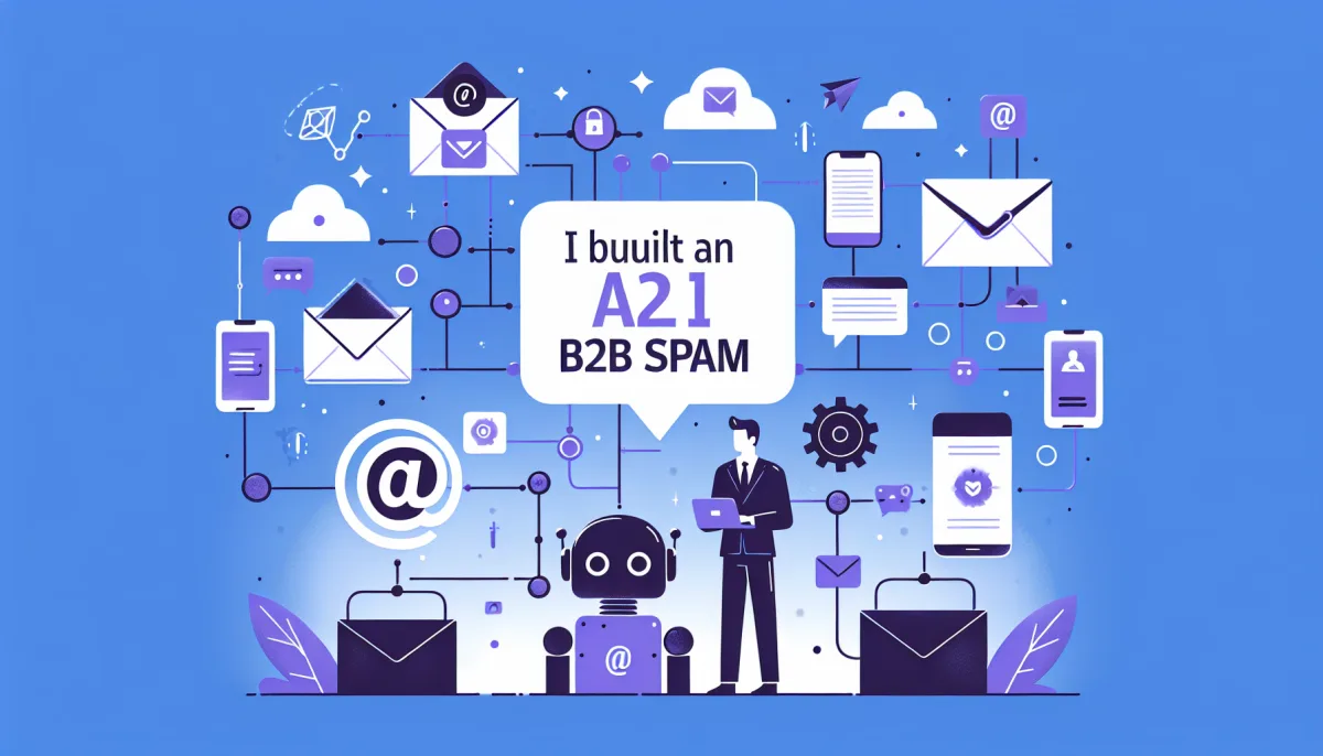 Professional illustration representing: I Built an AI to Fight B2B Spam. Here's What Happened.