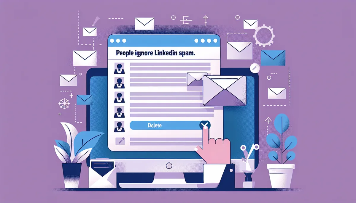 Professional illustration representing: Why Successful People Delete LinkedIn Spam Without Reading