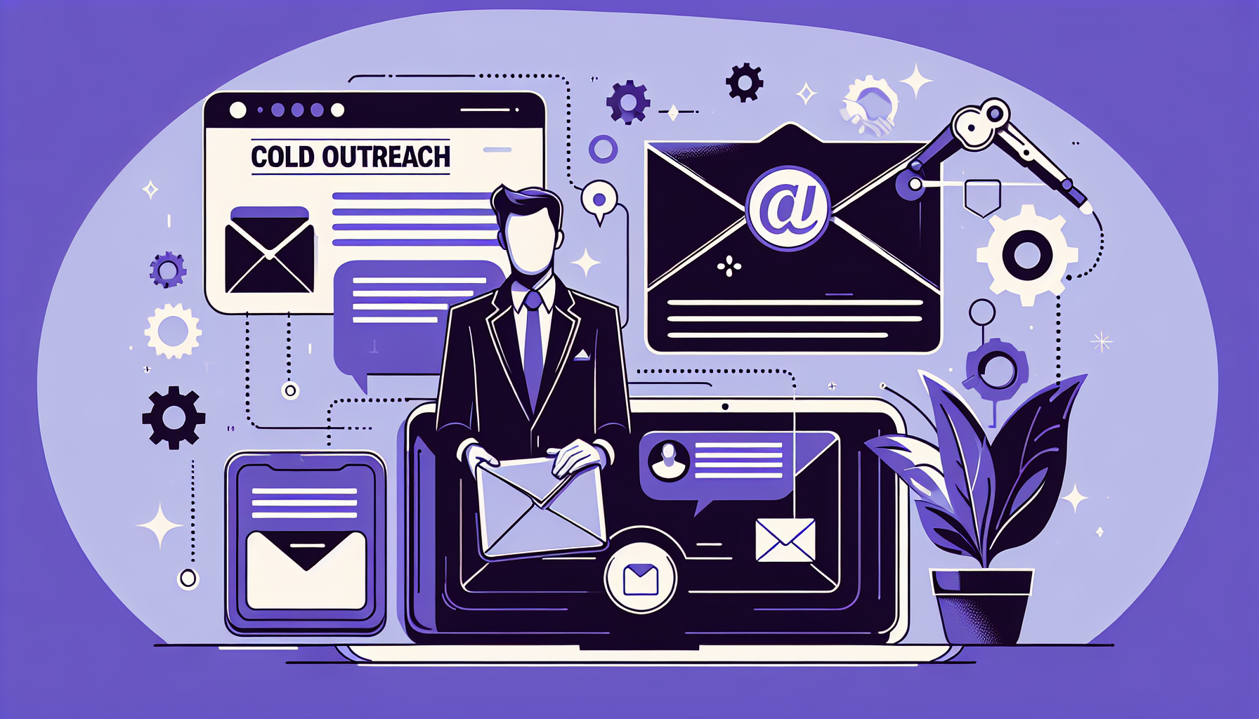 Professional illustration representing: The Truth About Cold Outreach Nobody Wants to Say Out Loud
