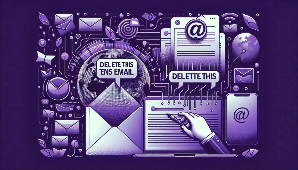 Professional illustration representing: The 25 Words That Scream 'Delete This Email'