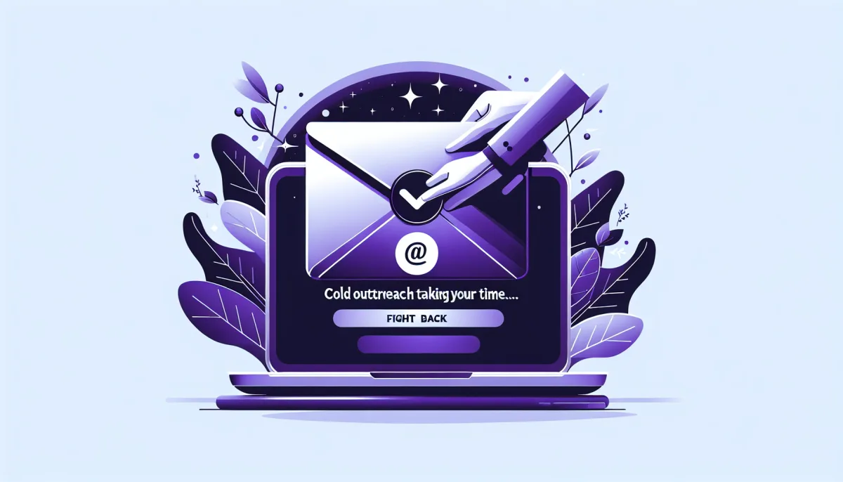 Professional illustration representing: Cold Outreach Are Stealing Your Time—Fight Back