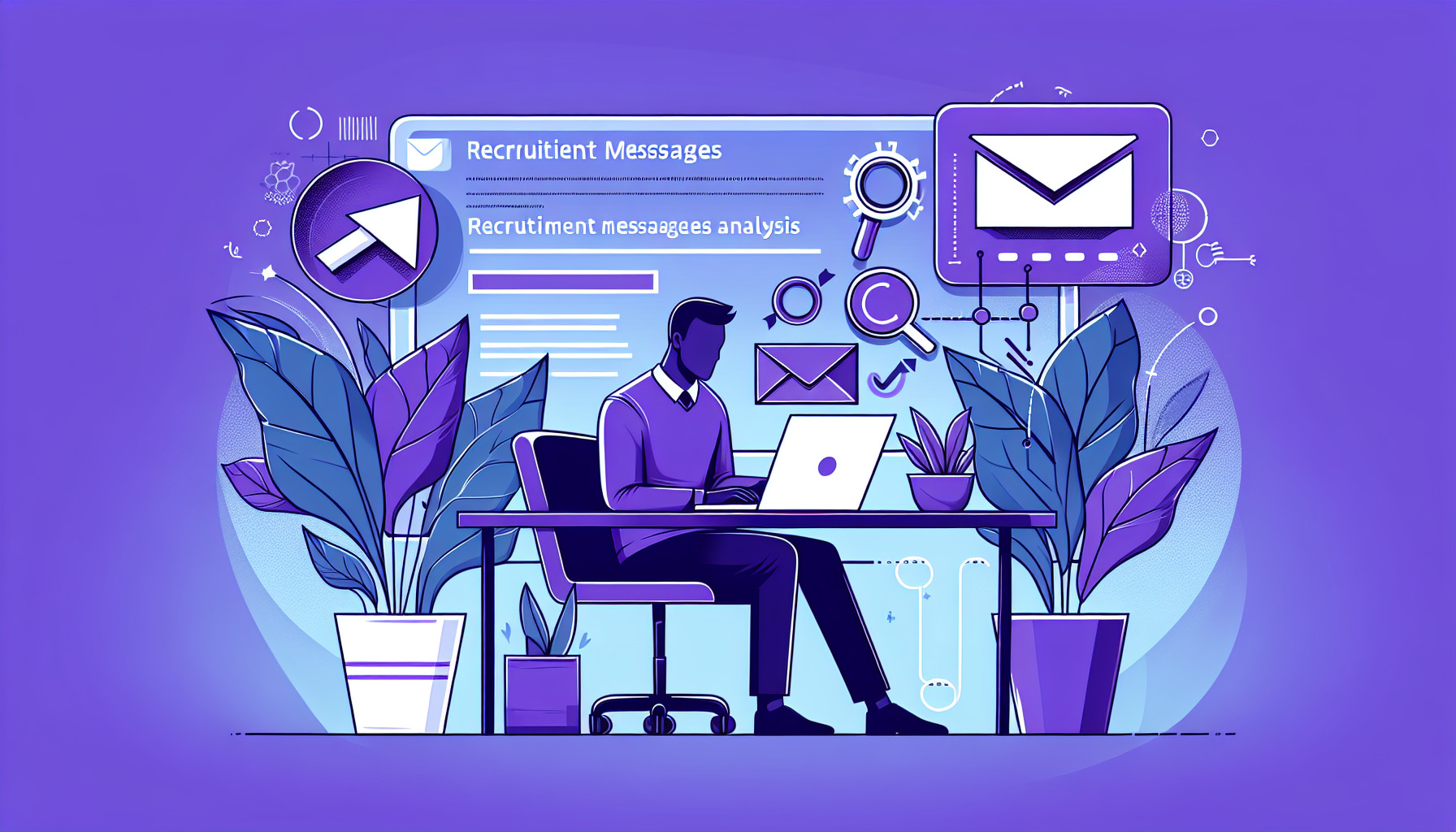 Professional illustration representing: I Analyzed 25 Recruiter Messages—They're All Garbage
