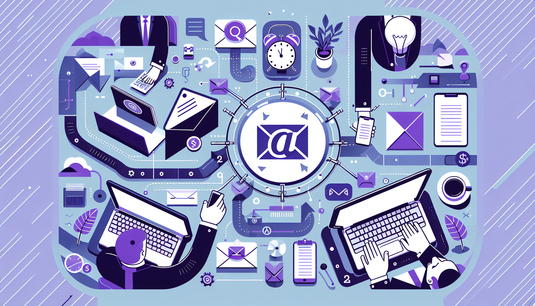 Professional illustration representing: Sales Emails Are Stealing Your Time—Fight Back