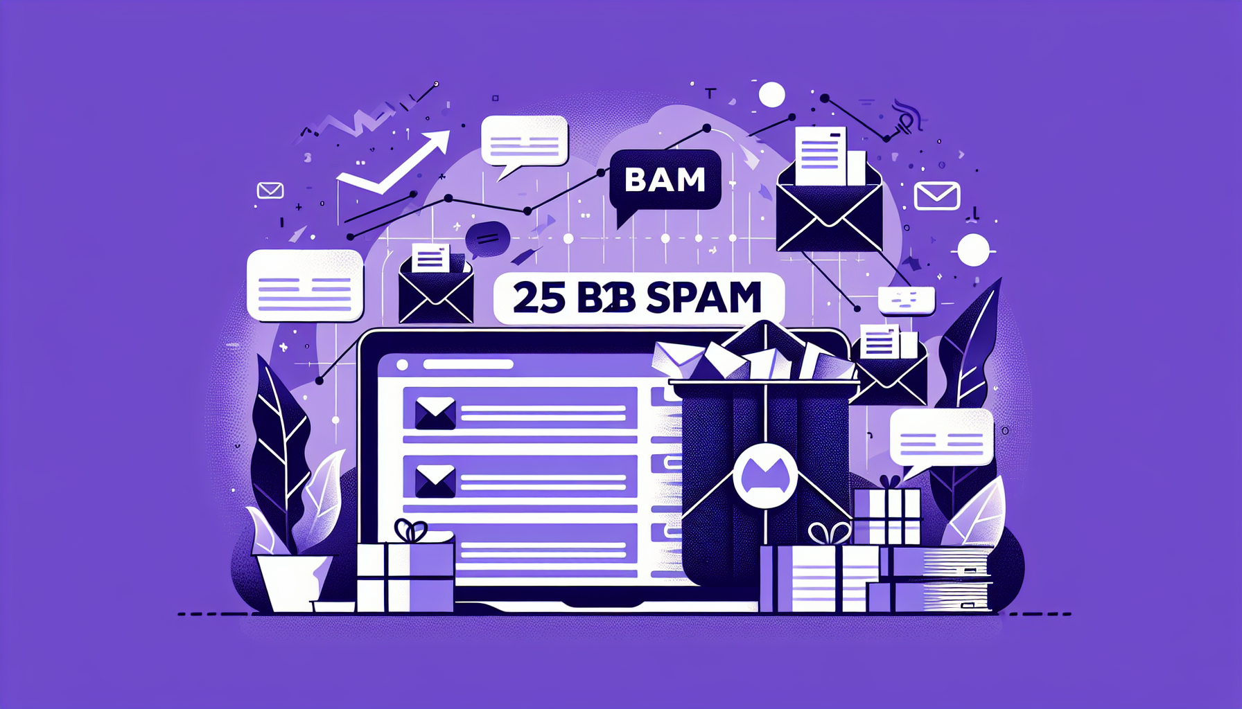 Professional illustration representing: I Analyzed 25 B2B Spam—They're All Garbage