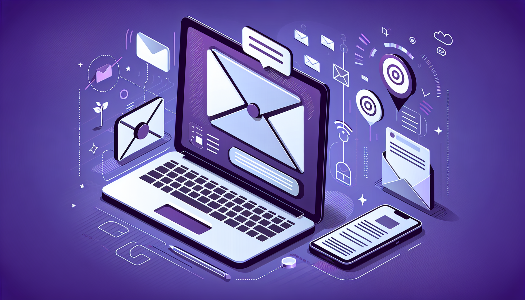 Professional illustration representing: Recruiter Messages? I Don't Even See Them Anymore. Here's My System.