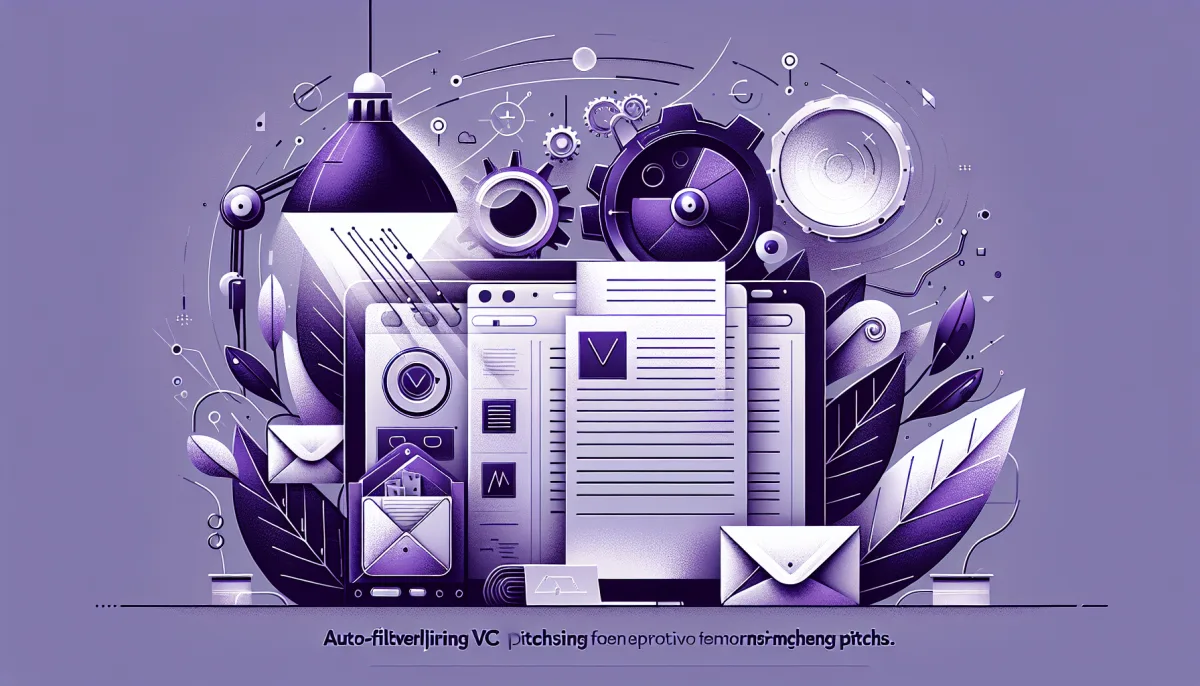 Professional illustration representing: Why I Don't Feel Bad About Auto-Filtering VC Pitches