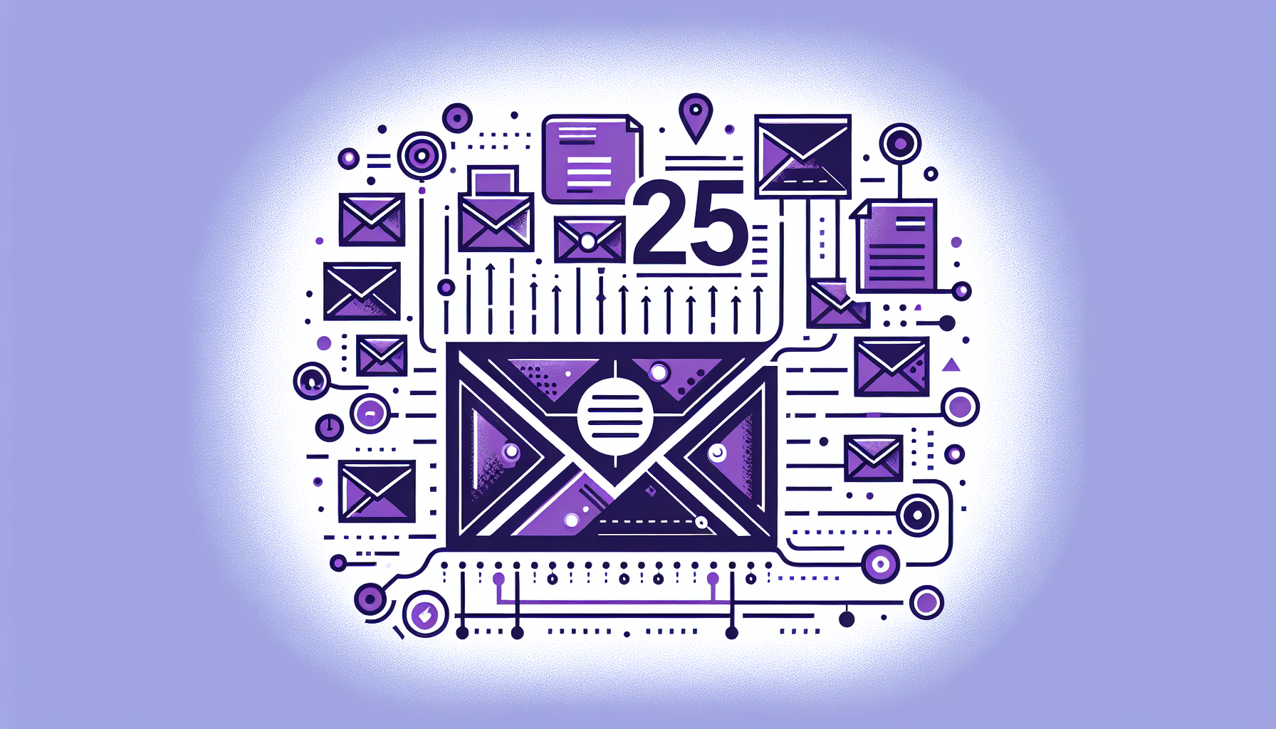 Professional illustration representing: I Get 25 Sales Emails a Day. Here's What I Do About It.