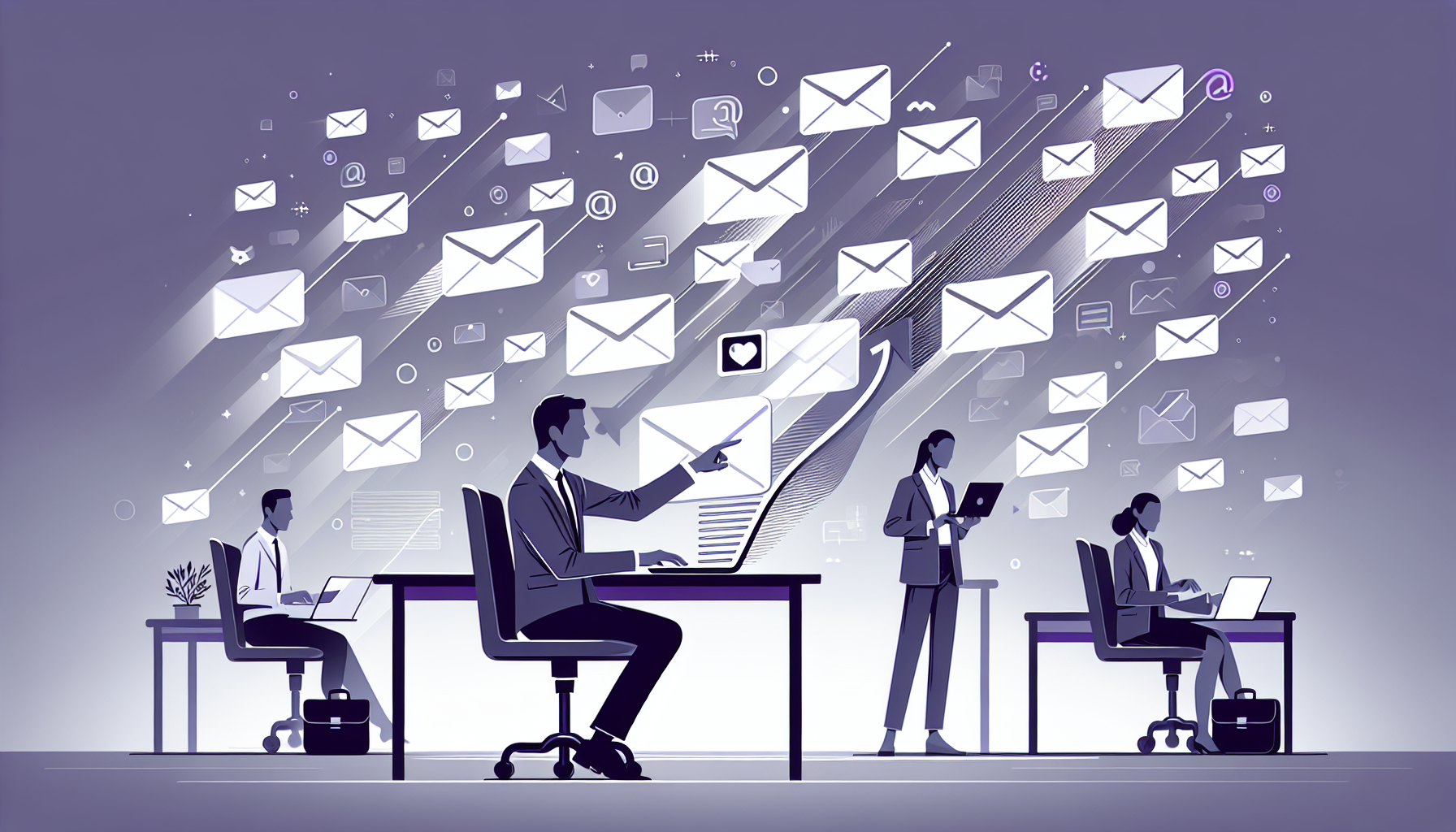 Professional illustration representing: I Get 10 Sales Emails a Day. Here's What I Do About It.