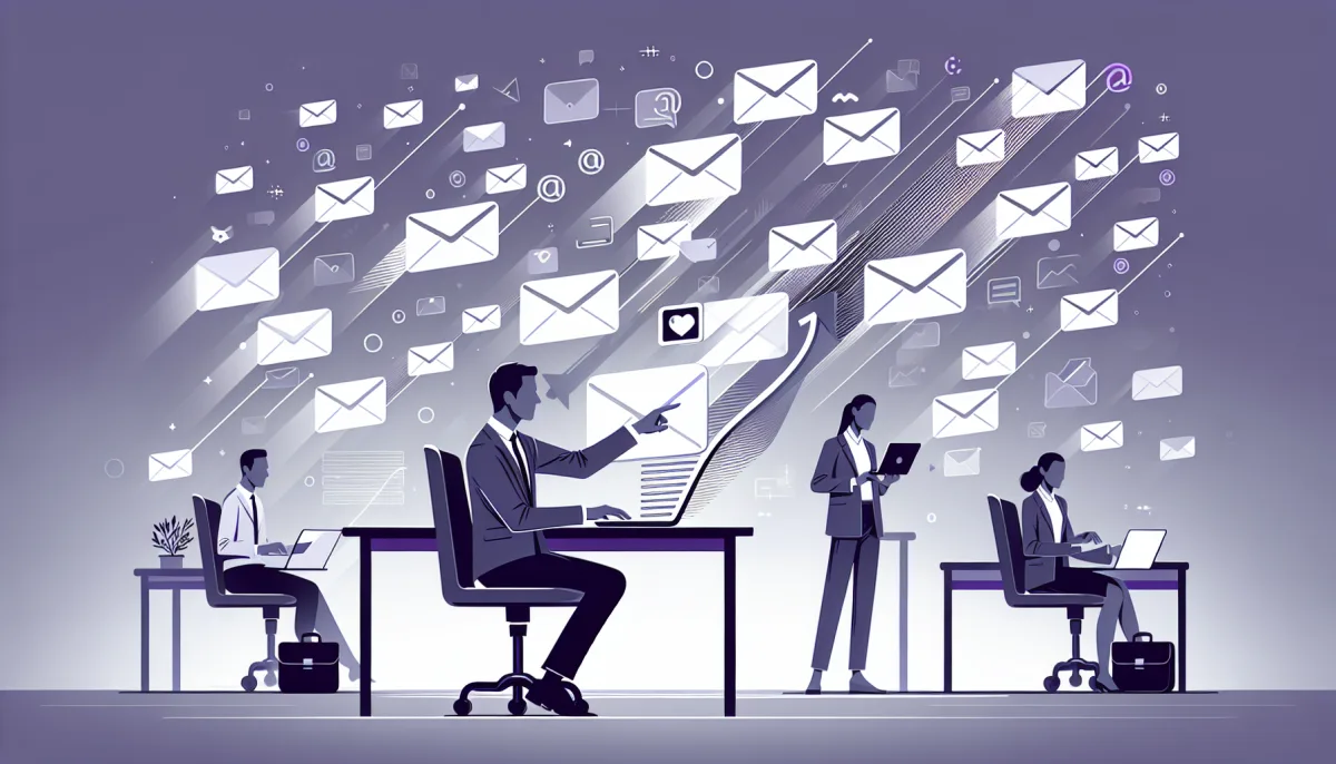 Professional illustration representing: I Get 10 Sales Emails a Day. Here's What I Do About It.