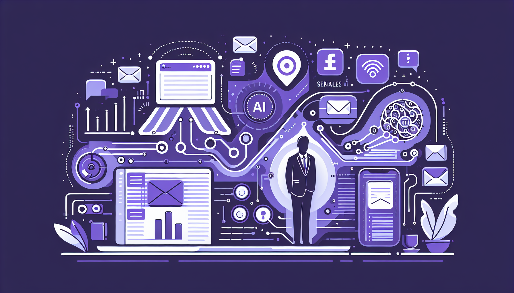 Professional illustration representing: I Analyzed 100 AI-Generated Sales Emails—They're All Garbage